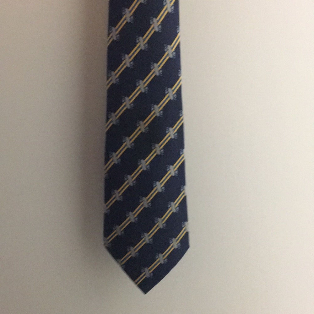 Hermès Vintage Mens Tie - Horse Head - Chess 980SA